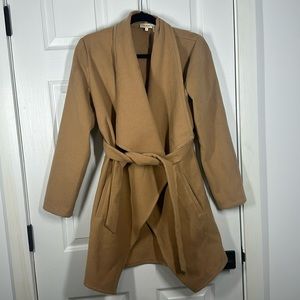 Beige winter coat